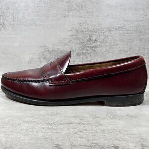 GH Bass & Co Weejuns USA Made Leather Penny Loafers - Men's Size 12 - Burgundy